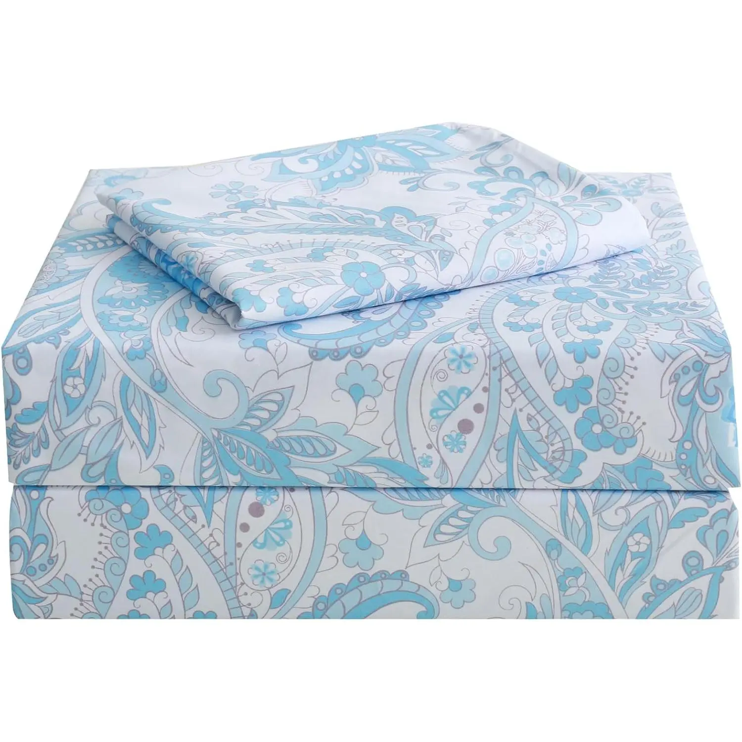Ice Blue Paisley