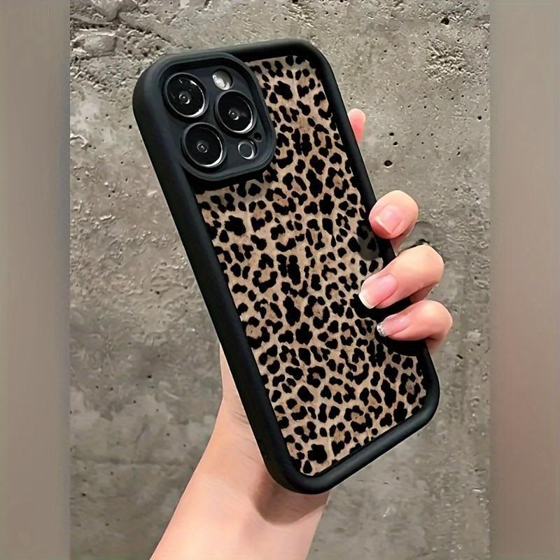Case for iPhone 17 Pro Max 16 Plus 15 14 13 12 11 Air E Xs Xr Stylish Simple Leopard Hair Trendy Pattern Pocket-Friendly Shockproof Silicone Protective Softcase.QXB319.designer,case Smartphone Cellphone