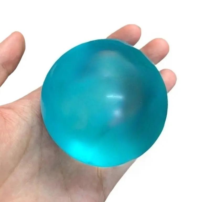2026 Slow Rebound Stress Ball with Coconut Oil, Moldable Squishy Ball 6cm for Tension Release, Sensory Fidget Toy for Adults Office Desk, Sea Blue Squeeze Ball for Easter Basket Birthday Gift