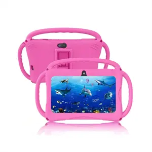 Kids Educational Tablet 7" HD Display Android 12 System Parental Control Mode Math English Learning Games Preinstalled 32GB Storage for Home School Use
