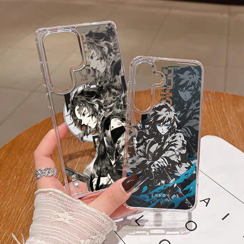 [Galaxy S26NEW]Demon Slayer Magnetic phone Case for Samsung S26/S25/S24/S23/S22/S21/S20/S10/NOTE20/NOTE10/NOTE9/PLUS/ULTRA/FE/A57/A56/A55/A54/A37/A36/A35/A34/A26/A25/A24/A23/A17/A16/A15/A14/A07/A06/A05,MagSafe gifts Transparent Shockproof Protective Cover