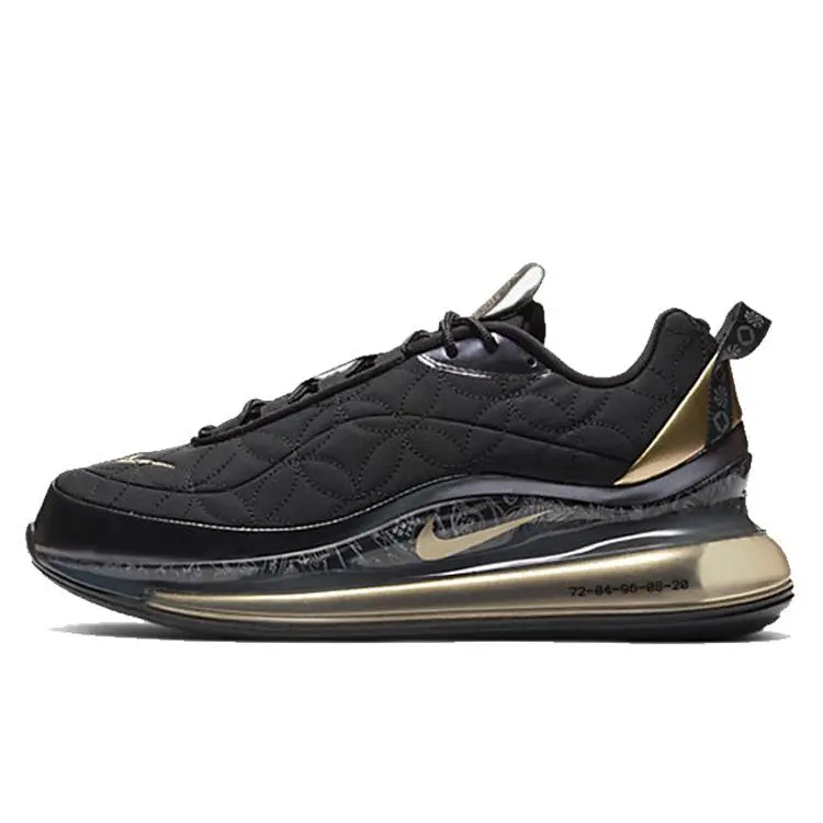 Nike Air Max 720 Men's Retro Slip-On Low-Top Casual Shoes in Black and Gold Verifiable, with credentials and supporting global authentication