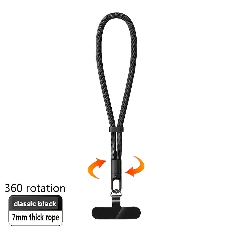 360° Rotatable Phone Lanyard, Adjustable Non-winding Mobile Phone Strap, Anti-fall Safety Wristband, Phone Accessories for Outdoor Activities