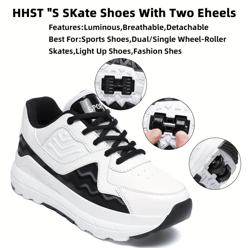 Retro Roller Skate Sneakers - Versatile, Detachable Wheels Outdoor & Streetwear, Comfortable, All-Season