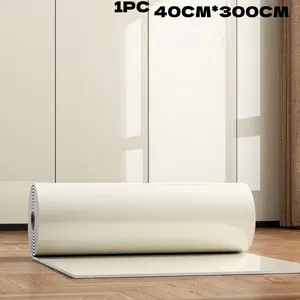 1 roll of thick 2.2mm marble floor and wall stickers - Peel-and-stick self-adhesive vinyl tiles, waterproof and easy to clean luxurious marble design (black/white/gold, gray/white, beige/silver) suitable for bathrooms, kitchens, living rooms, bedrooms, ki
