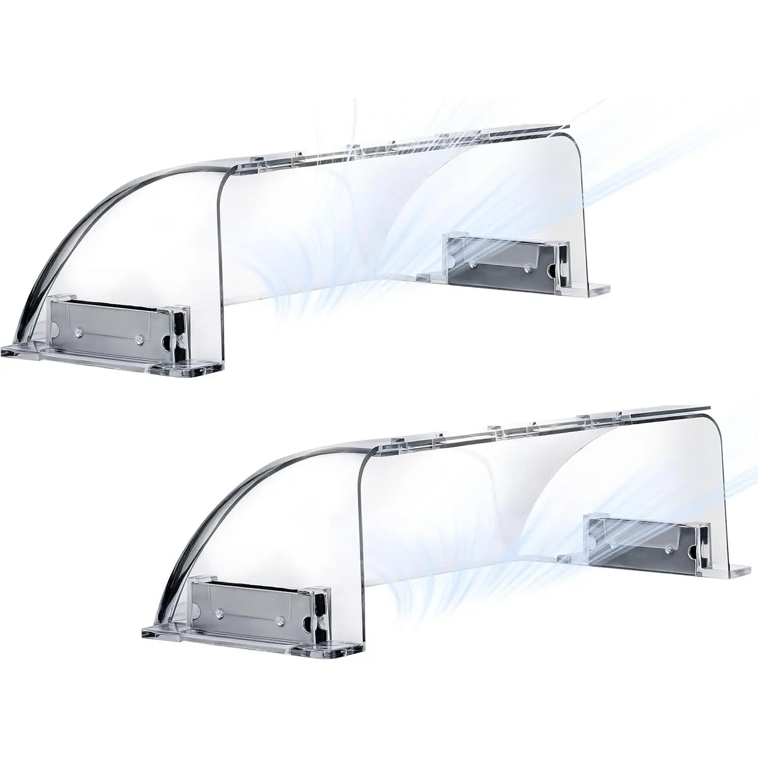Upgraded Air Vent Deflector 8.5" to 15.5", 2 Pack  Air & Heat Deflectors for Vent, Floor, Sidewall, and Ceiling Registers, Adjustable|  | 95% Vent Fit| Easy Redirect Airflow