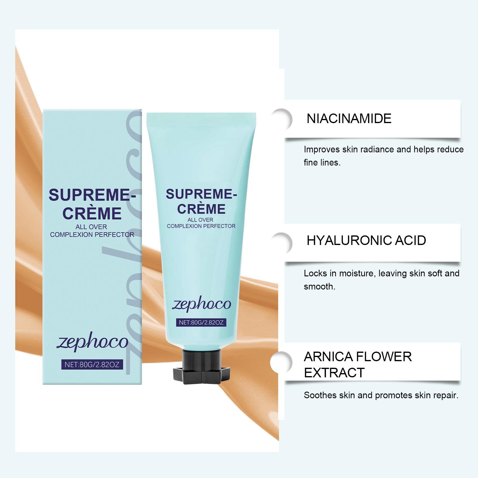 zephoco Concealer Cream Improves Dullness Lightweight Fit Moisturizing Brightening Clear Long-lasting Concealer Cream