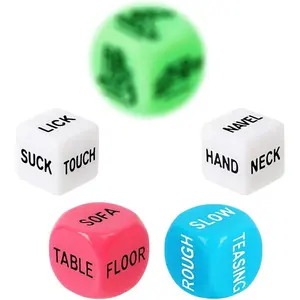 Romantic Naughty Dice Set for Adults Games, Date Night Dice Couples Gift, Fun Night Dating Games for Adult, Dice, Valentines Day Gifts for Her Him Men Women Anniversary Couples 6YTA12