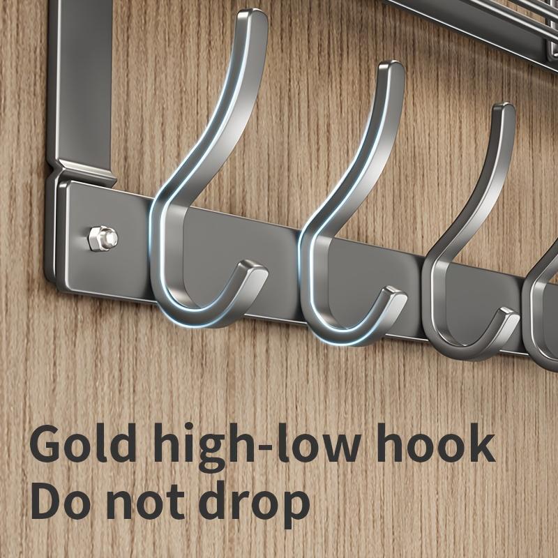 Door Back Hook Hanger, Multifunctional Hook Door Hanger Storage Rack, Home Organizer for Bedroom, Bathroom and Kitchen, Home Space Saver, Door Hanging Organizer