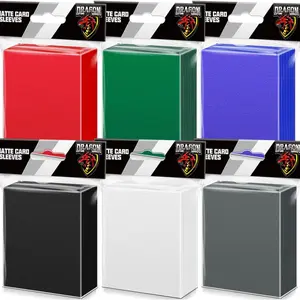 600PCS Matte Card Sleeves Card Protectors for Collectable Gaming, Baseball and Trading Cards (6 Colors)