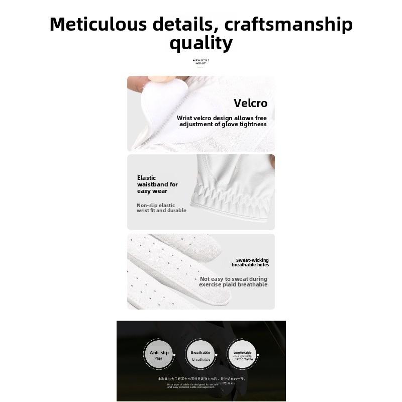 Golf gloves sports non-slip wear-resistant men's and women's outdoor sweat-absorbing breathable hand protection training gloves