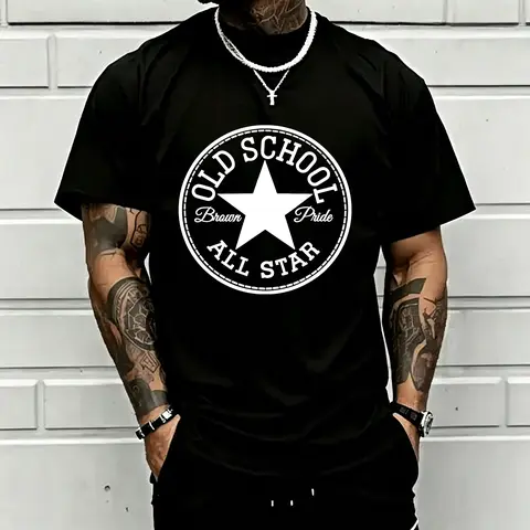 Classic Unisex T-Shirt in 100% Cotton, Casual Regular Fit Crew Neck Top, Soft Breathable Fabric for Everyday and Outdoor Wear, Men's T Shirts