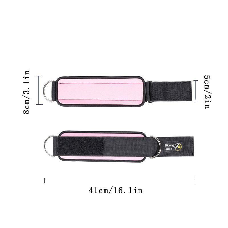 Ankle Straps, 2 Counts Workout Cuff Attachments for Exercise Bands, Ankle Straps for Leg, Glute and Ab Exercises, Fitness Equipment and Gym Accessories