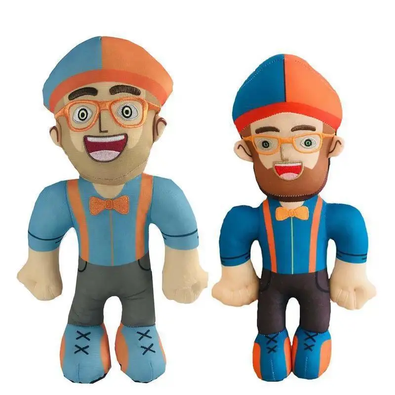 In Stock 30cm Blippis Plush Fill Dolls Toys Soft Stuffed Baby Educational Cosplay Prop Doll Kids Toys Gifts For Children