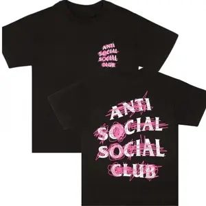 [100% Cotton] Lightweight [Graphic Tee]Anti Social Social Club Nevermind Short-Sleeve T-shirt, Unisex Tshirt, Cotton Comfortable Fit, Streetwear Fashion Top for Men and Women, Trendy Casual Tee, Perfect Gift for Him or Her, Mens Womenswear Everyday Wear