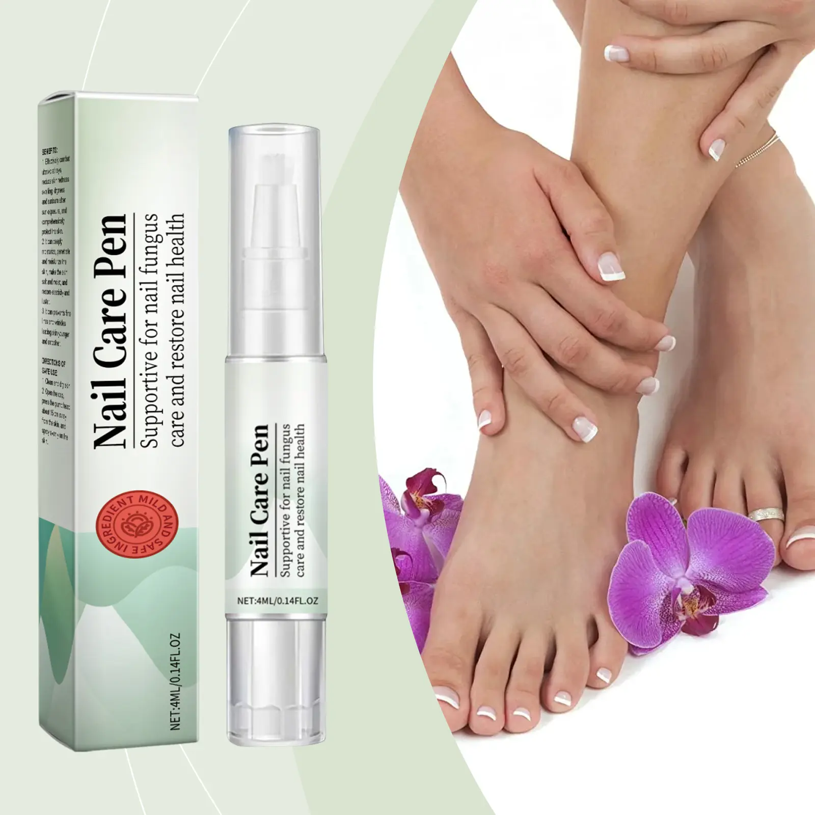 MOSMIA  Nail Fungus Care Pen, gently nourishes hand and foot nails affected by onychomycosis, nourishes and brightens nails, cares for thickened toenails