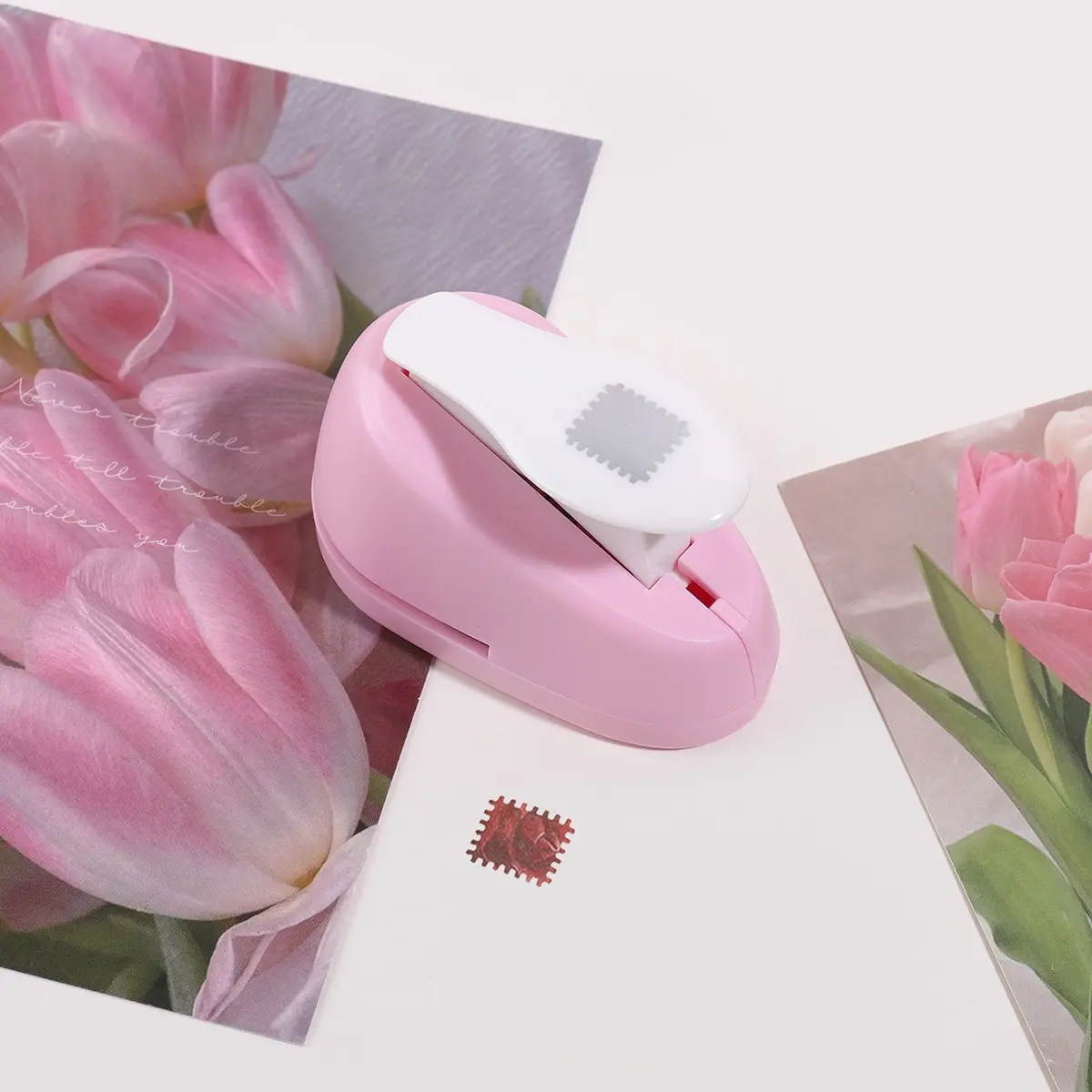 Mini Stamp Perforator, Portable Puncher for DIY Card Making, Handmade Scrapbooking Paper Embossing Tool, Convenient Craft Supplies