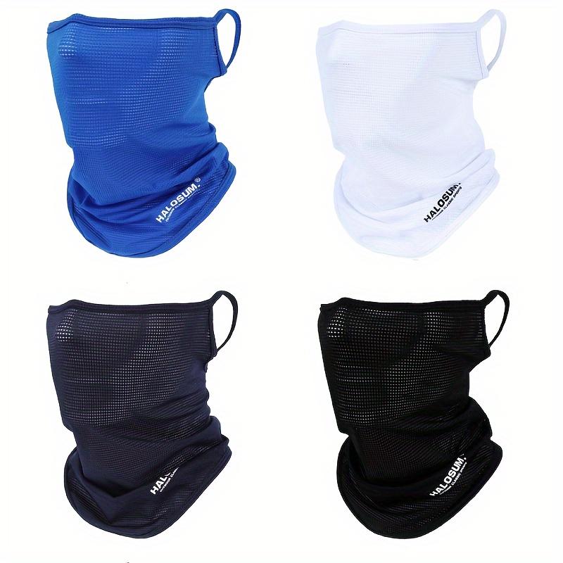 Summer unisex ice silk face covering sports face towel with lightweight mesh design