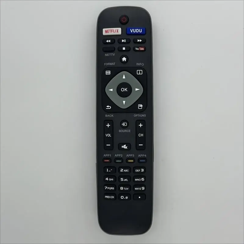 Nh500up Universal Remote Control for Philips LED LCD 4K Smart TV, Replacement Remote, Compatible with Philips Tvs, Easy to Use