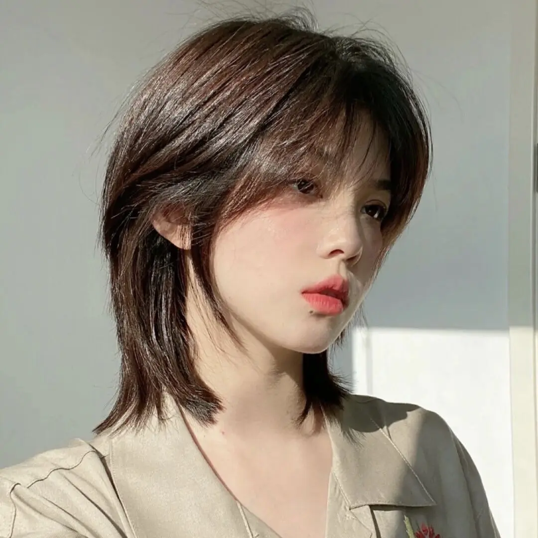 Synthetic Costume Wolf Tail Samurai Mohawk Full Headpiece, Cool Brown, for Long Hair Handsome Styling