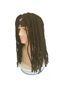 Unisex Carnival Wig, Synthetic Wig, Rastafari Style, 40cm, Fashion Hair Accessory, Wig Me Up 90674-Za103, Trendy Hairstyle for Men and Women