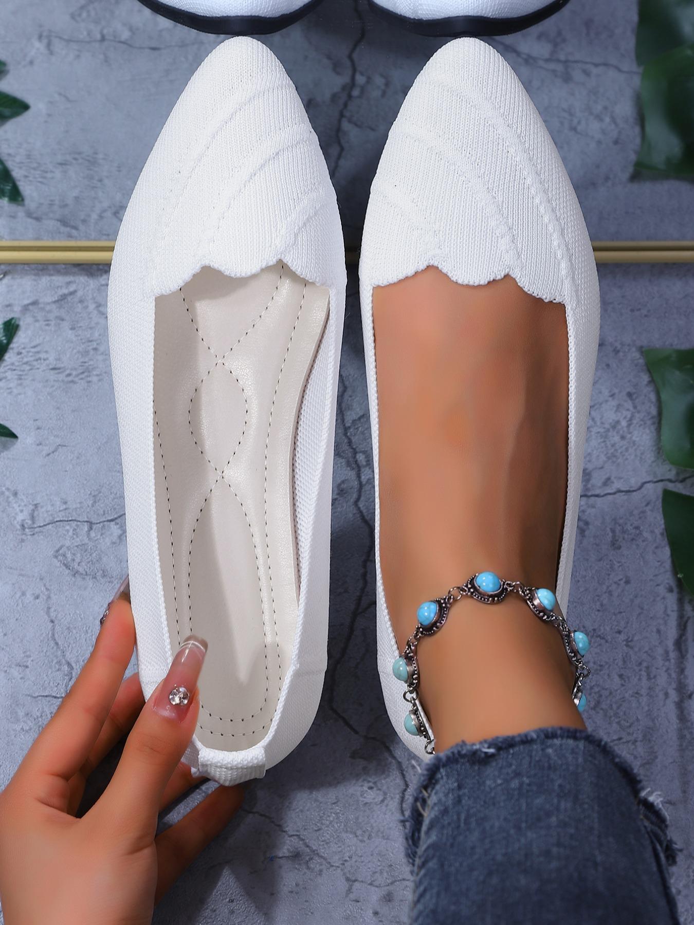 Women's Casual Slip-On Shoes Size 36-43, Breathable Comfortable Walking Shoe for Daily Wear & Office Use, Stylish Design