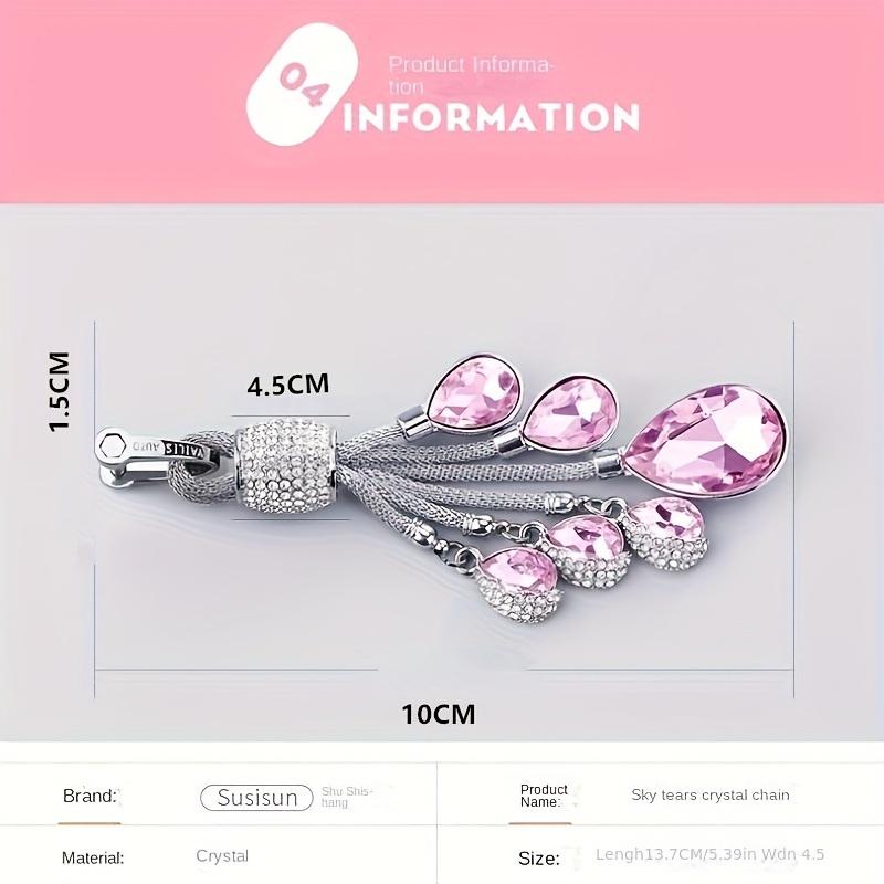 High-End Women's Car Keychain with Horseshoe Buckle, Suitable for BMW and for Mercedes-Benz Key Accessory Cord, Featuring High-Grade Artificial Diamonds