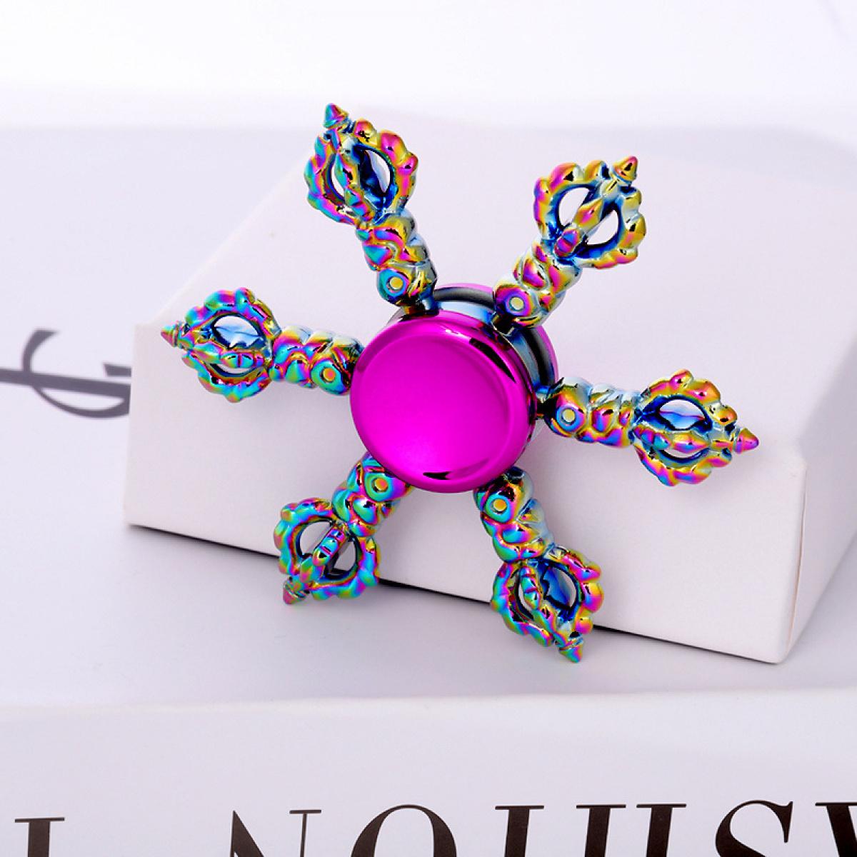 TikTok hit product Metal Fidget Spinner Alloy Hand Spinner Boxed Stress Relief Toy for Kids Adults Office Desk Fidget Toys