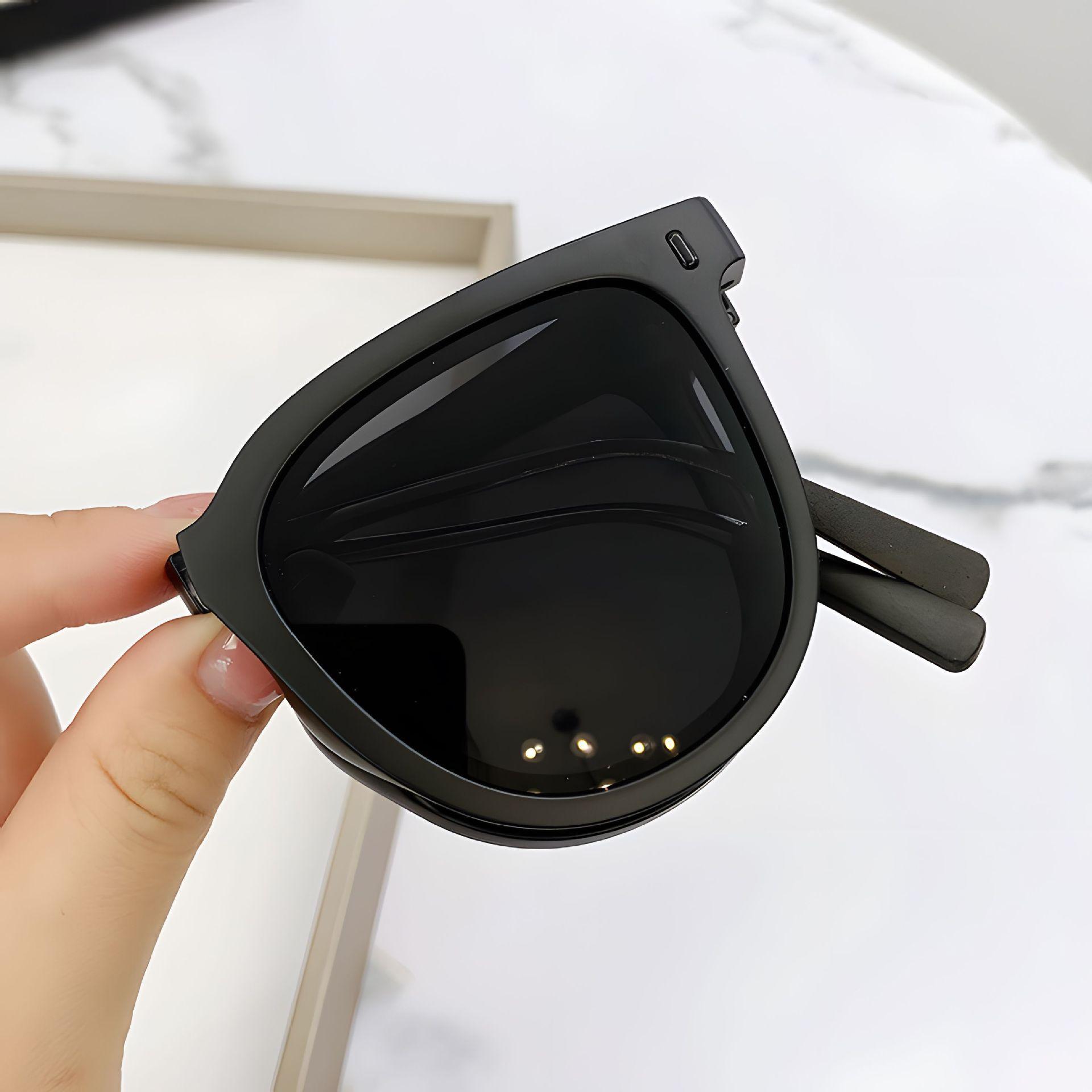 Folding sunglasses for women, high-end outdoor sun protection sunglasses for men, driving sunglasses, UV protection, anti-glare