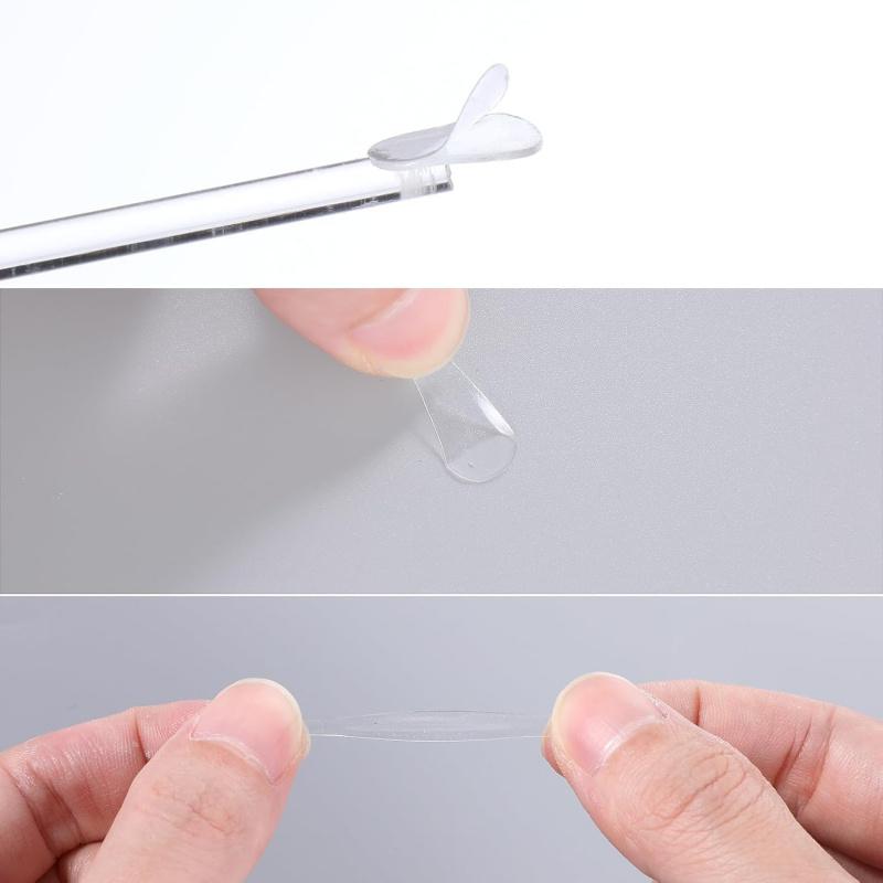 Clear Double-sided Adhesive Dots, 100pcs/set Removable Nano Wall Mount Caulk for Photos, Posters and Pictures, Wall Hanging Solution