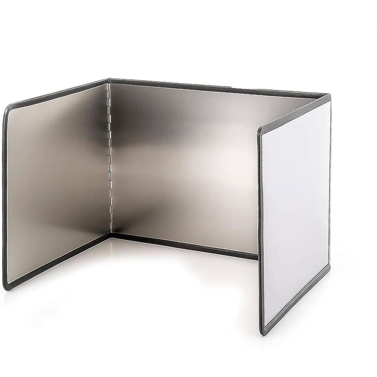 3-Sided Splatter Guard - Stainless Steel Foldable Grease Splatter Screen for Frying Pan, Nonstick & Heat Resistant Stove Top Shield, Stops Oil Splashes for Safer Cooking