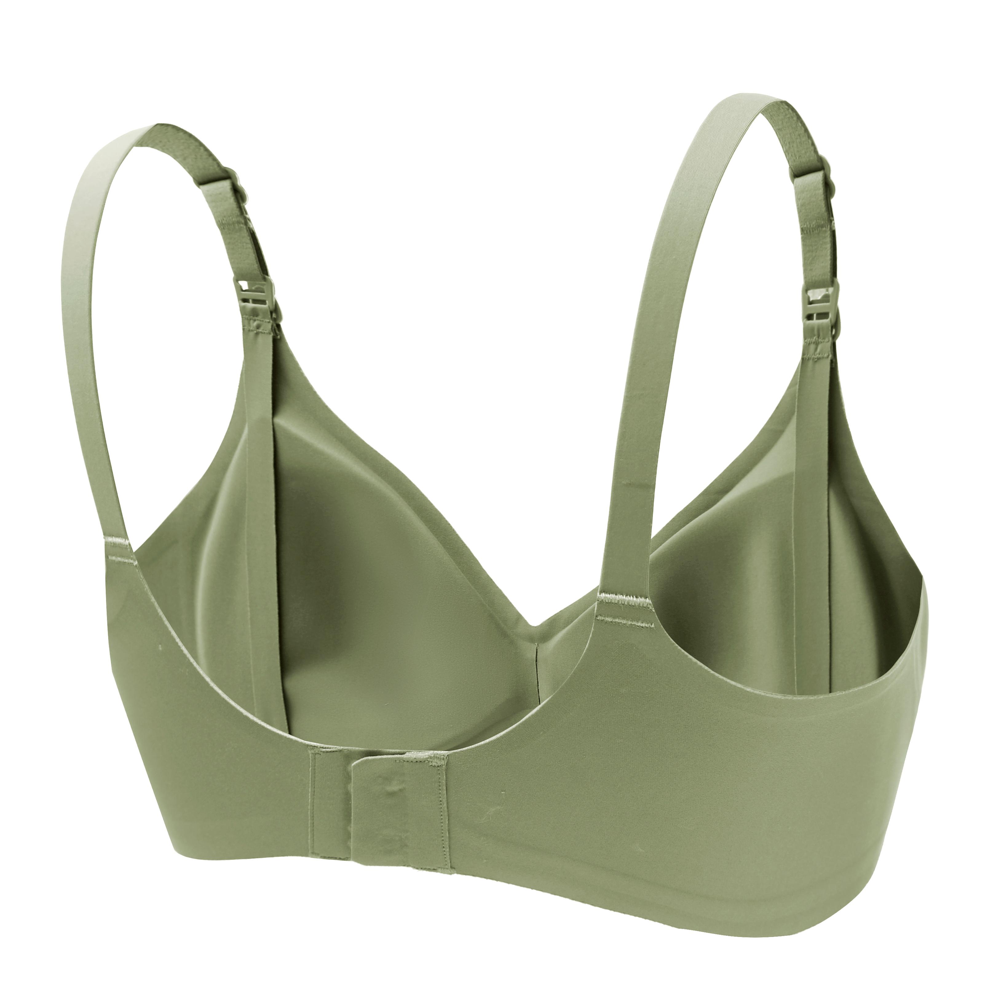 Comfy Wireless Nursing Bra - Removable Pad, Medium Support, Breathable Polyamide Fabric, Hand Washable, Solid Color, Casual Style for Adult Women