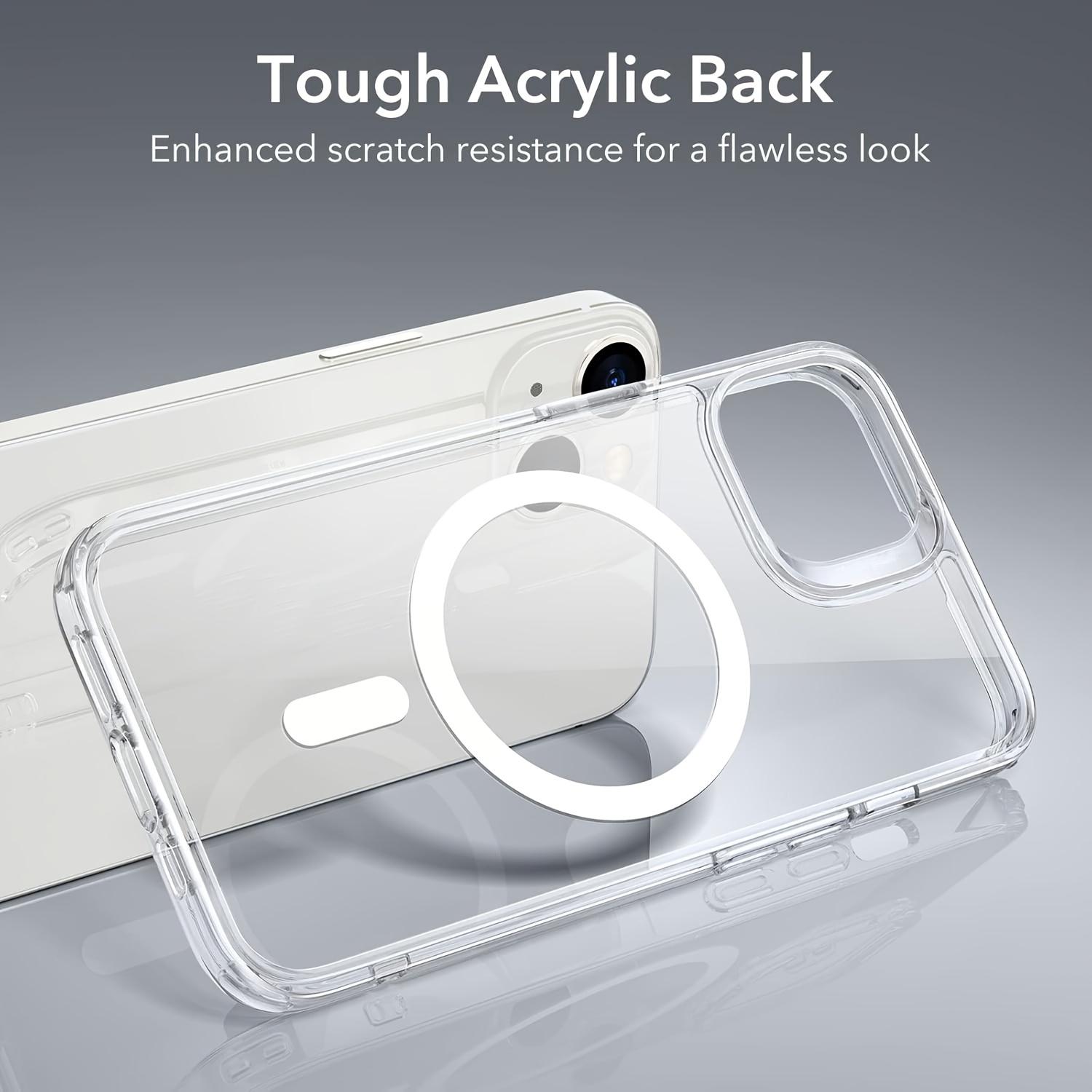 Magnetic Phone Case, Shockproof All-Around Transparent Protective Case for iPhone 17, 16, 15, 14, 13 and 12, Magnetic Phone Casing Protector Cover Accessories Smartphone Protection, Protective Cellphone Casing