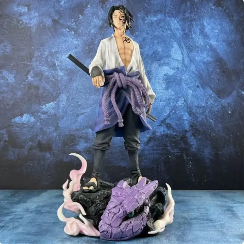 Naruto Series Base Scroll Naruto Uzumaki, Curse Seal Sasuke Resonance Anime Figure Collectible, Detailed Design, Perfect Gift