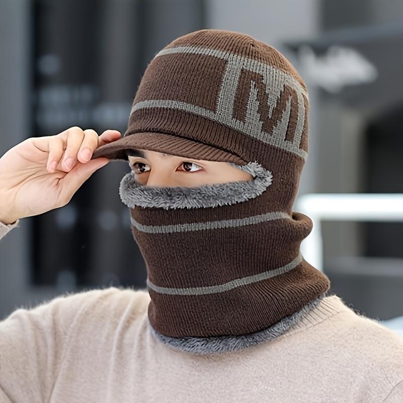 Red Synthetic Balaclava Face Mask - Biker-Ready Cover for Adult Motorcyclists, Cold Weather Windproof Heat-Insulating Fashion Accessory