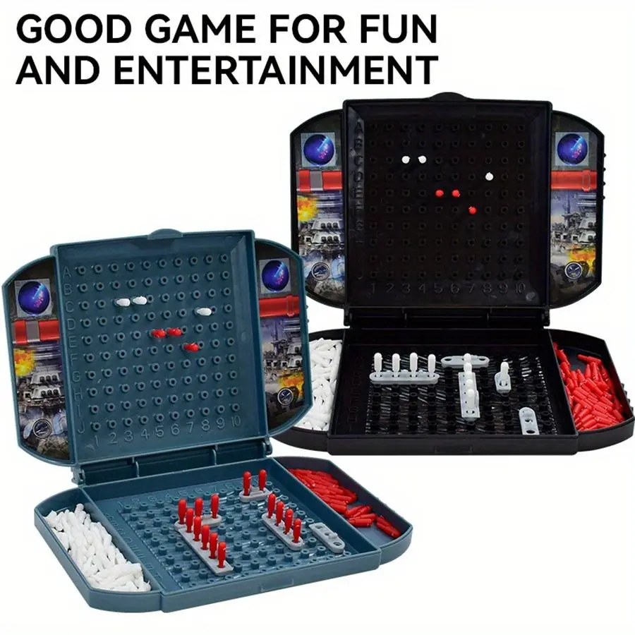 Two-Player Table Game Kid Interesting Black Warship Sea Ship Board Game Boys Toys, Educational Toy