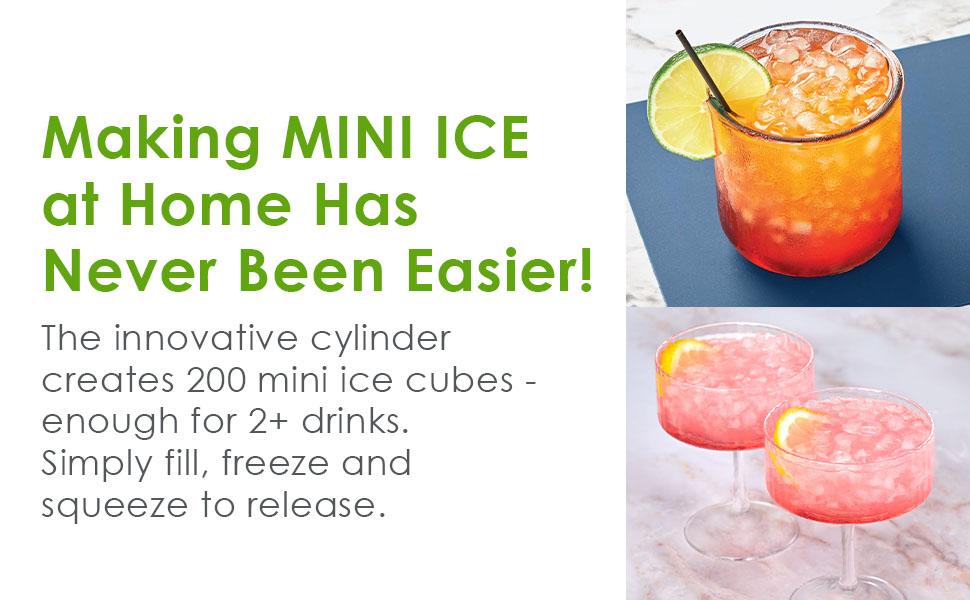 Mini Ice Cylinder- Squeeze & Release- Set of 2, 1000422, Gray