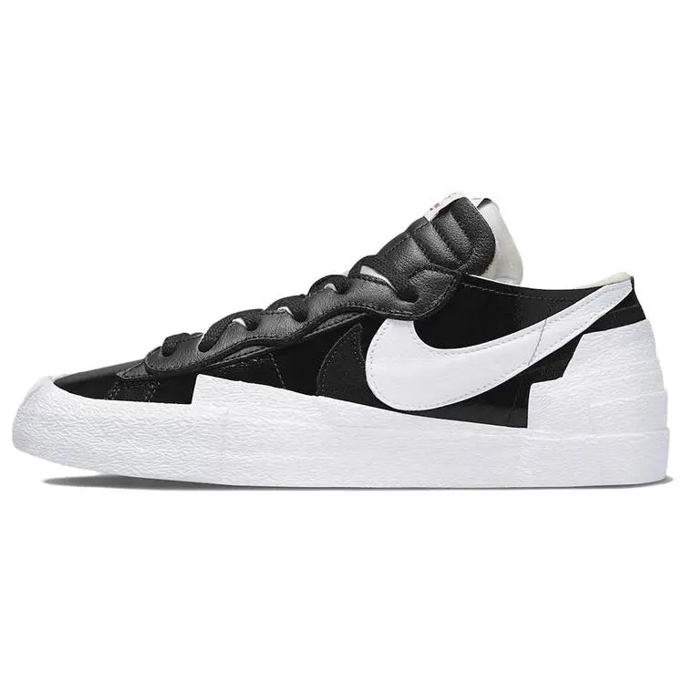 sacai x Nike Blazer Low 'Black Patent' DM6443-001