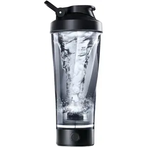 Premium Electric Protein Shaker Bottle, Made with Tritan - BPA Free - 24 oz Vortex Portable Mixer Cup/USB Rechargeable Shaker Cups for Protein Shakes