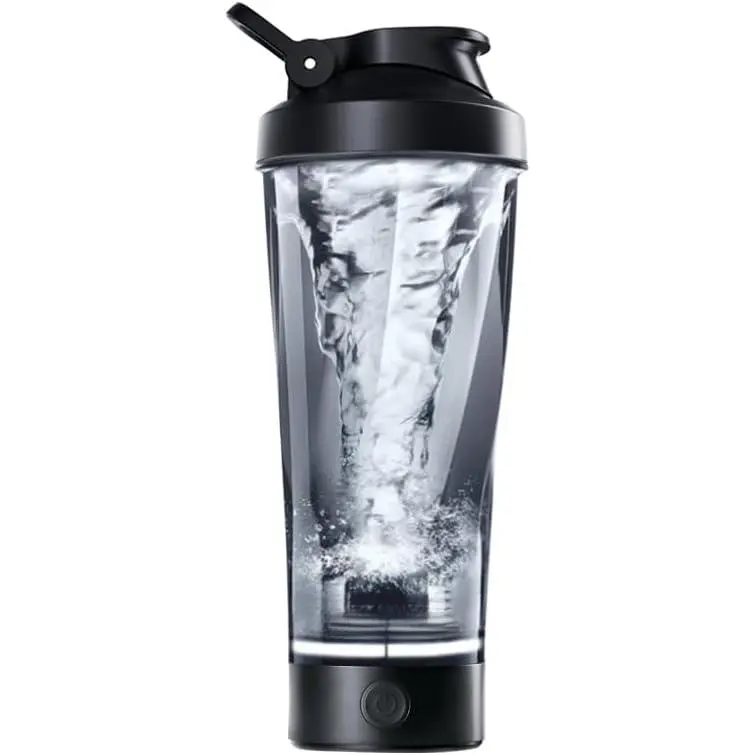 Premium Electric Protein Shaker Bottle, Made with Tritan - BPA Free - 24 oz Vortex Portable Mixer Cup/USB Rechargeable Shaker Cups for Protein Shakes