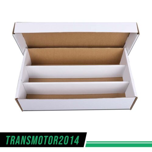 2Pcs 3000 COUNT CORRUGATED CARDBOARD BASEBALL TRADING CARD COIN SLABS STORAGE BOX NEW Upgraded Version Organizing Organizer