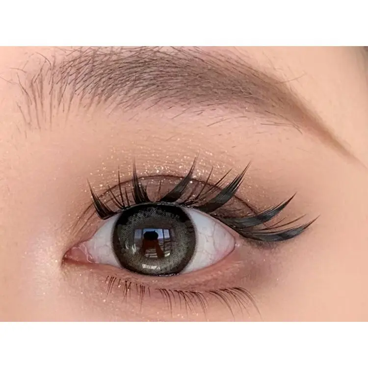 Self-Adhesive New Chinese Fox Style False Lashes Fluffy Clusters Easy Wear