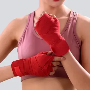 Elastic Boxing Hand Wraps, Durable & Breathable Wrist Support for Karate & Sanda Training, Shock-Absorbing Protection to Enhance Performance