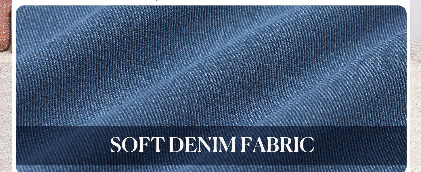 Danedvi Womens Denim Mini Dress Casual Sleeveless Crewneck Summer Jean Tank Dresses Blue Womenswear SpringStatements