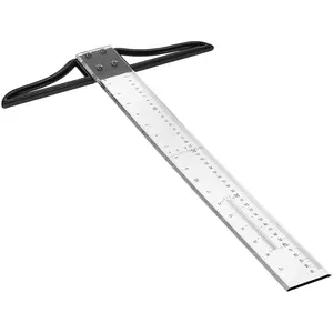 18 Inch Transparent  T-Ruler - Graduated Markings for Precision Ideal Architectural Tool for Art Framing and Carpentry T Square Ruler for  Accuracy