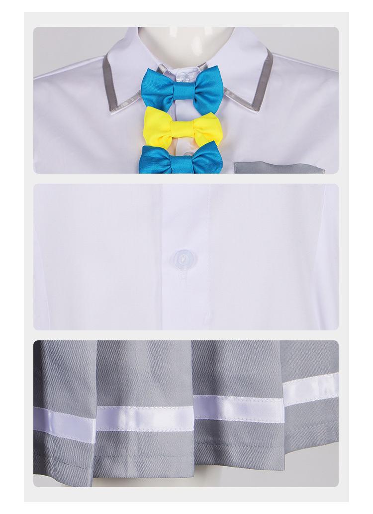 Anime JK School Uniform Cosplay Costume for Yana Anna Remon Natsuka Japanese High School Girl Uniform Suit Full Set Outfit for Halloween Party Comic Con Role Play Daily Wear High Quality Fabric