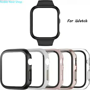 5 Pack 2026 Trend Full Coverage Apple Watch Case, PC Hard Shell with Tempered Glass Anti-Drop Shield, Scratch Resistant Cover for Series 1–11 SE 40/42/44/45mm Daily Protection