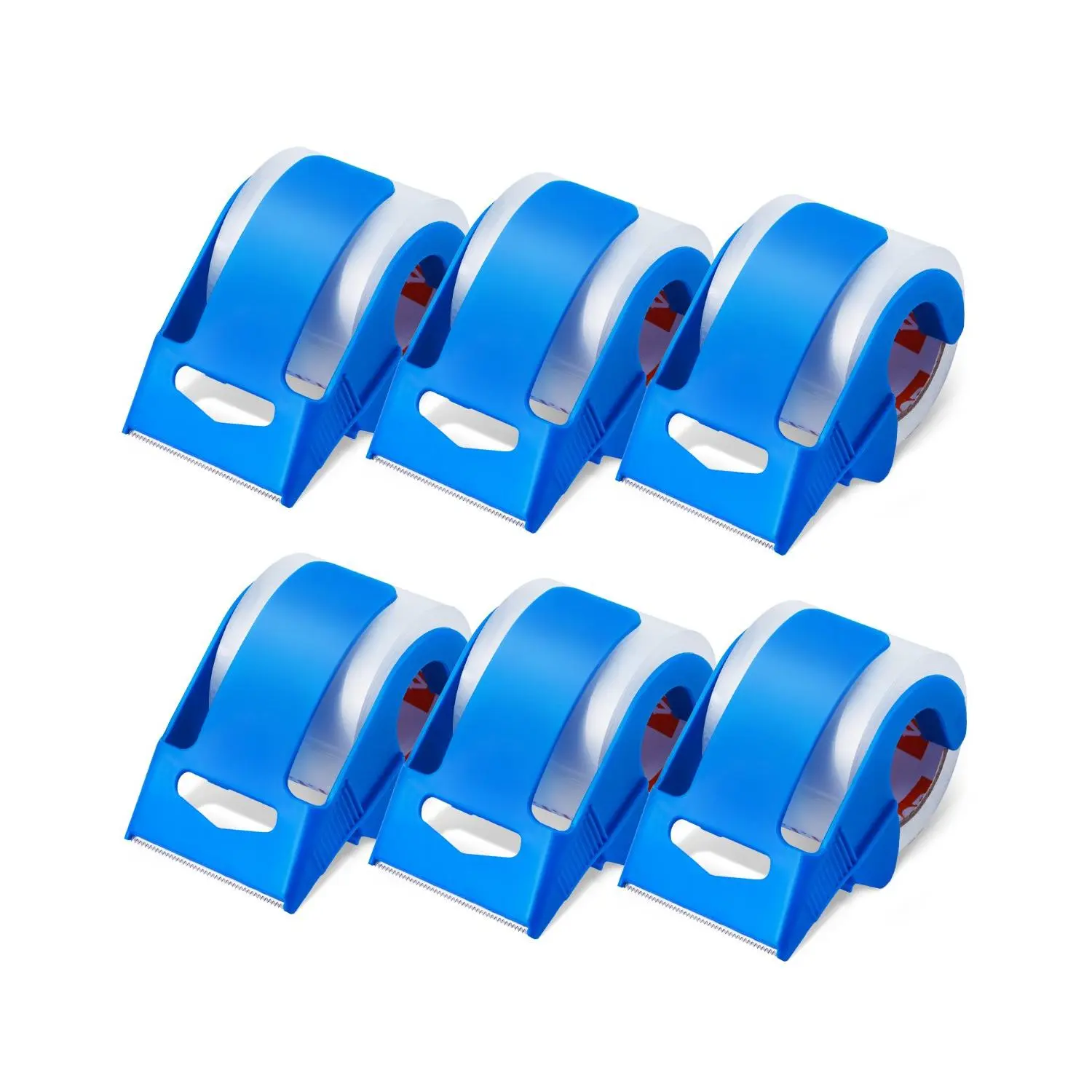 【DealsForYouDays】VEVOR Clear Packing Tape, 1.5 inches Core, 6 Rolls 1.88 Inchesx 25 Yards Packing Tape with Dispenser, 2.7 Mil Heavy Duty Packaging Tape Designed for Moving, Storage and Packing, Shipping and Mailing