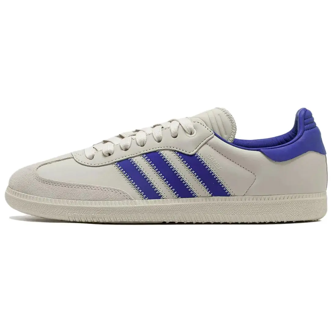Adidas Originals x Pharrell Samba Humanrace Low-Top Skate Shoes for Men and Women in White and Blue Trending Shoes, House White Official Shoes to Get / Maison Mihara Verifiable, with credentials and supporting global authentication