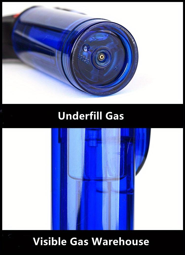 2 pack, Torch Lighter, Butane Refillable Jet Flame Torch Lighter, Windproof, Safe, Multi-Purpose Lighter for Candles, Fireplace, Campfire, BBQ (butane free)